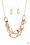 Paparazzi Accessories Game OVAL - Gold Necklace