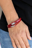 Paparazzi Accessories Tahoe Tourist - Red Bracelet