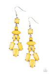 Paparazzi Accessories Visually Vivacious - Yellow Earrings