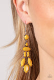 Paparazzi Accessories Visually Vivacious - Yellow Earrings