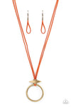 Paparazzi Accessories Noticeably Nomad - Orange Necklace