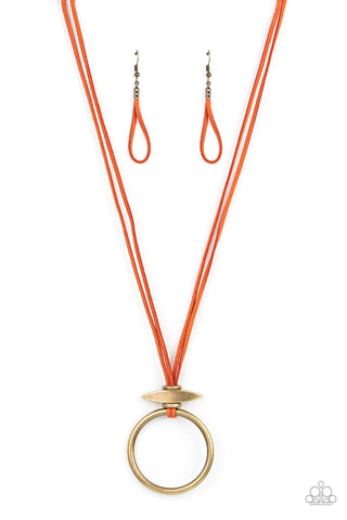 Paparazzi Accessories Noticeably Nomad - Orange Necklace