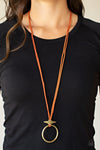 Paparazzi Accessories Noticeably Nomad - Orange Necklace