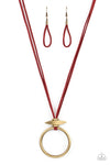 Paparazzi Accessories Noticeably Nomad - Red Necklace