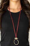 Paparazzi Accessories Noticeably Nomad - Red Necklace