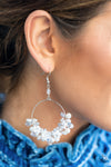 Paparazzi Accessories Floating Gardens - White Earrings