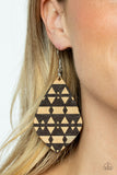 Paparazzi Accessories Zimbabwe Zoo - Brown Earrings