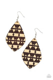 Paparazzi Accessories Zimbabwe Zoo - Brown Earrings