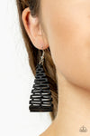 Paparazzi Accessories Urban Delirium - Black Earrings