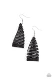 Paparazzi Accessories Urban Delirium - Black Earrings