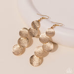 Paparazzi Accessories Token Gesture - Gold Earrings