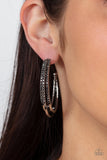 Paparazzi Accessories Triple Crown Couture - Silver Earrings