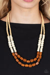 Paparazzi Accessories Bermuda Bellhop - Brown Necklace