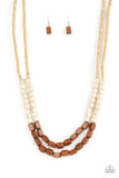 Paparazzi Accessories Bermuda Bellhop - Brown Necklace