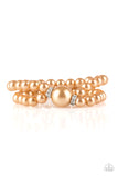 Paparazzi Accessories Romantic Redux - Brown Bracelet [602]