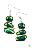 Paparazzi Accessories Gem Galaxy - Green Earrings