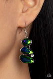 Paparazzi Accessories Gem Galaxy - Green Earrings