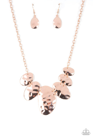 Paparazzi Accessories Cave Crawl - Rose Gold Necklace