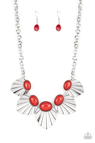 Paparazzi Accessories Fearlessly Ferocious - Red Necklace