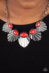 Paparazzi Accessories Fearlessly Ferocious - Red Necklace