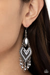 Paparazzi Accessories Dearly Debonair - White Earrings