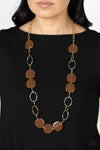 Paparazzi Accessories Posh Promenade - Brown Necklace