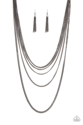 Paparazzi Accessories Top of the Food Chain - Black Necklace