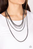 Paparazzi Accessories Top of the Food Chain - Black Necklace