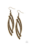 Paparazzi Accessories Twinkle for Two - Brass Earrings