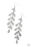 Paparazzi Accessories Lead From the FROND - Silver Earrings