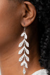 Paparazzi Accessories Lead From the FROND - Silver Earrings