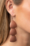 Paparazzi Accessories Modishly Metallic - Copper Earrings