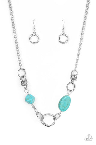 Paparazzi Accessories Sonoran Solo - Blue Necklace