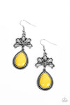 Paparazzi Accessories Brightly Blooming - Yellow Earrings