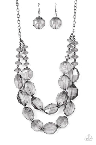 Paparazzi Accessories Icy Illumination - Black Necklace