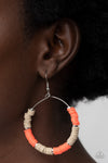 Paparazzi Accessories Skillfully Stacked - Orange Earrings