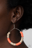 Paparazzi Accessories Skillfully Stacked - Orange Earrings