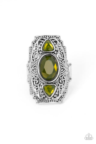 Paparazzi Accessories Castle Terrace - Green Ring