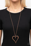 Paparazzi Accessories Hopelessly In Love - Copper Necklace