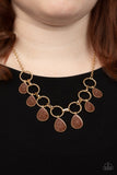 Paparazzi Accessories Golden Glimmer - Brown Necklace