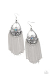 Paparazzi Accessories Castle Cottage - Blue Earrings