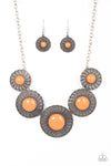 Paparazzi Accessories Detail Orientated - Orange Necklace