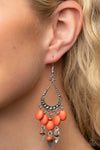 Paparazzi Accessories Adobe Air - Orange Earrings