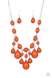 Paparazzi Accessories Mediterranean Mystery - Orange Necklace