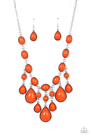 Paparazzi Accessories Mediterranean Mystery - Orange Necklace