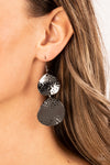 Paparazzi Accessories Bait and Switch - Black Earrings