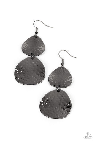 Paparazzi Accessories Bait and Switch - Black Earrings