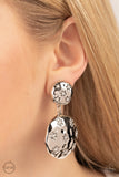 Paparazzi Accessories Industrial Fairytale - White Clip-on Earrings