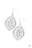 Paparazzi Accessories Glacial Glades - White Earrings