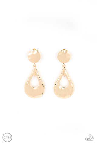 Paparazzi Accessories Metallic Magic - Gold Earrings